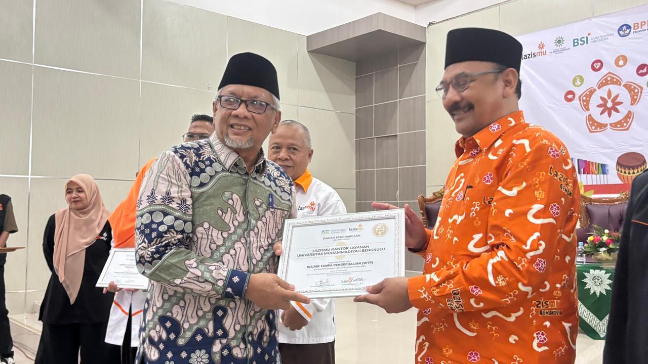 KL Lazismu UM Bengkulu Raih Kategori WTP di RAKERWIL Lazismu Bengkulu 2026